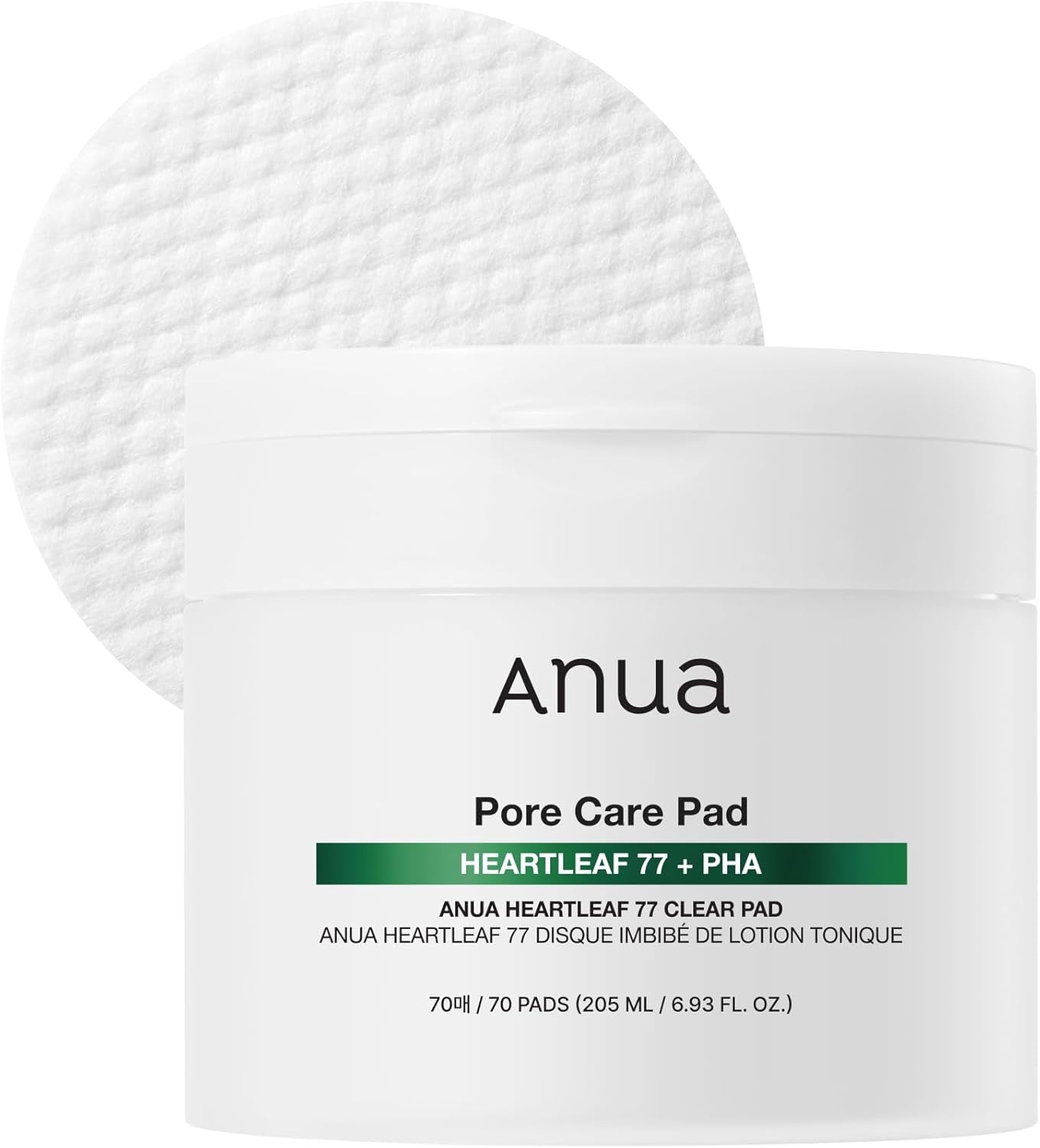 ANUA Azelaic 10 Hyaluron Redness Soothing Pad, Troubled & Spot Care, Quick & Easy Stretchable Facial Mask with Azelaic Acid, Hyaluronic Acid, Korean Skincare (90 Pads)