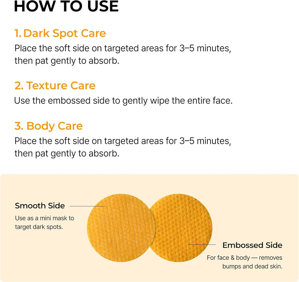 Dr.Melaxin TX Kojic Acid Turmeric Toner Pads with Tranexamic Acid, Brightening Toner Pad for Pigmentation & Dark Spot Care, Gentle Keratin Care for Radiant Skin, Korean Skincare, 70 Sheets