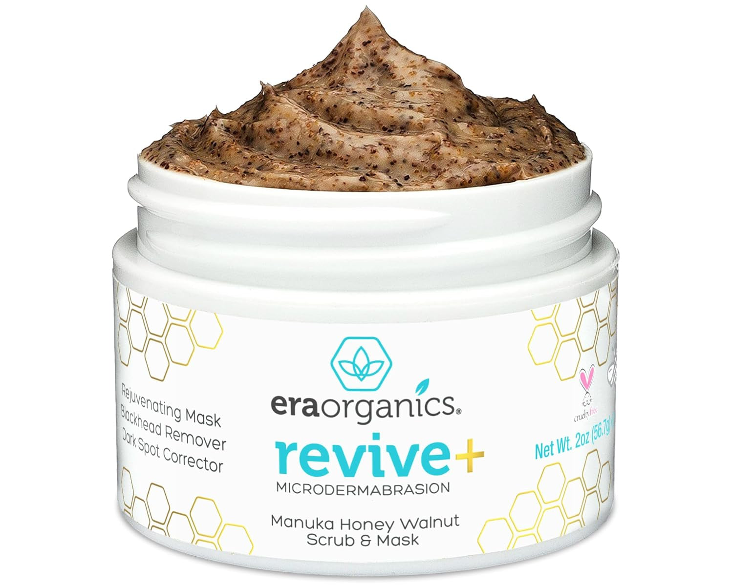 Manuka Honey Exfoliating Face Scrub – Gentle Microdermabrasion Face Exfoliator to Help Smooth, Soften & Balance with Moisturizing Organic Superfoods 2Oz