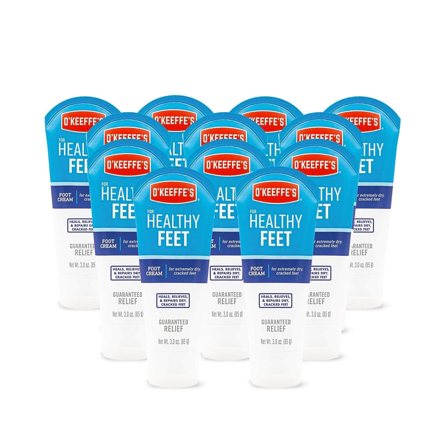 O'Keeffe'S for Healthy Feet Foot Cream - 3.2 Oz Jar (1 Pack) - Guaranteed Relief for Extremely Cracked, Dry Feet, Repairing Skincare, Instantly Boosts and Retains Moisture Levels