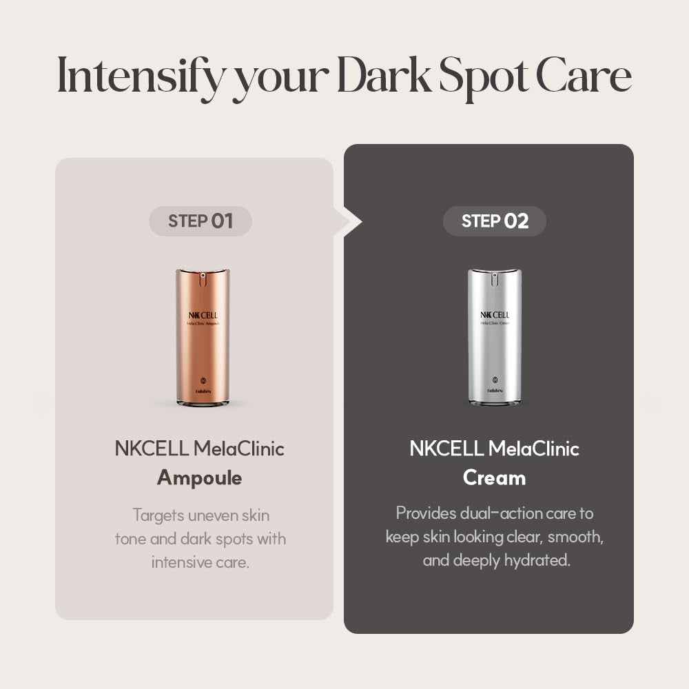 Mela Clinic Cream with NK Cell Technology, Hydrating Cream with Arbutin & Tranexamic Acid for Skin Texture & Tone Balance, 0.5 Fl Oz