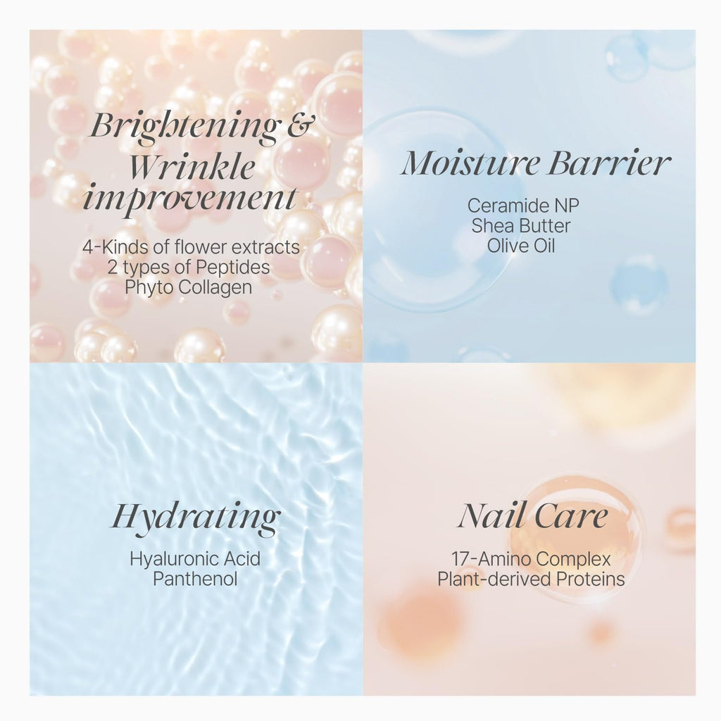 Koelf PETITFEE Rose Petal Satin Hand Mask (5Pairs) - Intensive Nourishing, Moisturizing Gloves, Rose Scented Hand Repair Masks with Peptide, Collagen, Shea Butter for Silky Smooth Hand, Hand Treatment