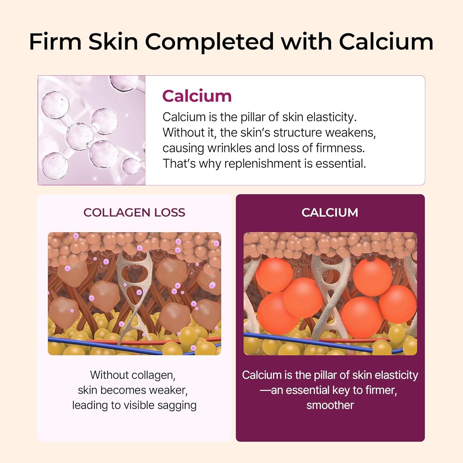 Dr.Melaxin Calcium Multi Balm Stick, Collagen & Elastin Wrinkle Stick, All-In-One Hydrating Balm, Eye & Neck Balm, Makeup Base & Face Moisture Balm, Korean Skincare, 0.31 Oz
