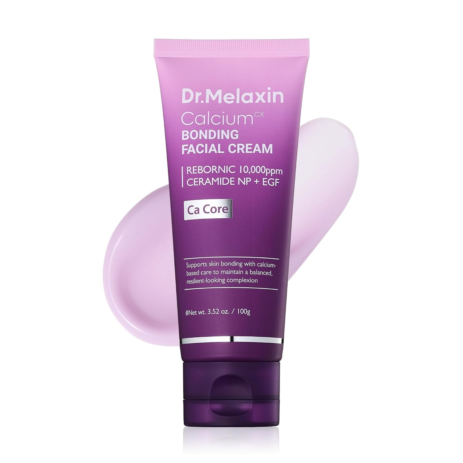 Dr.Melaxin Calcium Bonding Facial Cream with REBORNIC 10,000Ppm & EGF, Anti-Aging Face Moisturizer for Skin Density, Ceramide & Hyaluronic Acid for Elasticity, 3.38 Fl.Oz