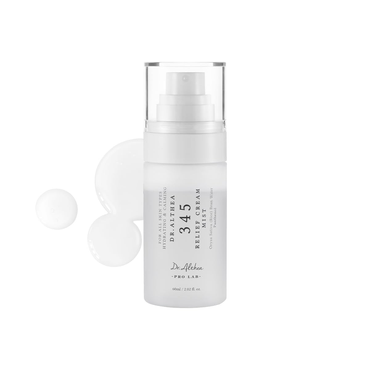 Dr.Althea 345 Relief Cream Mist | Hydrating Facial Mist with Rice Extract | Soothing Care for Sensitive Skin | Vegan Korean Skincare, 3.38 Fl Oz