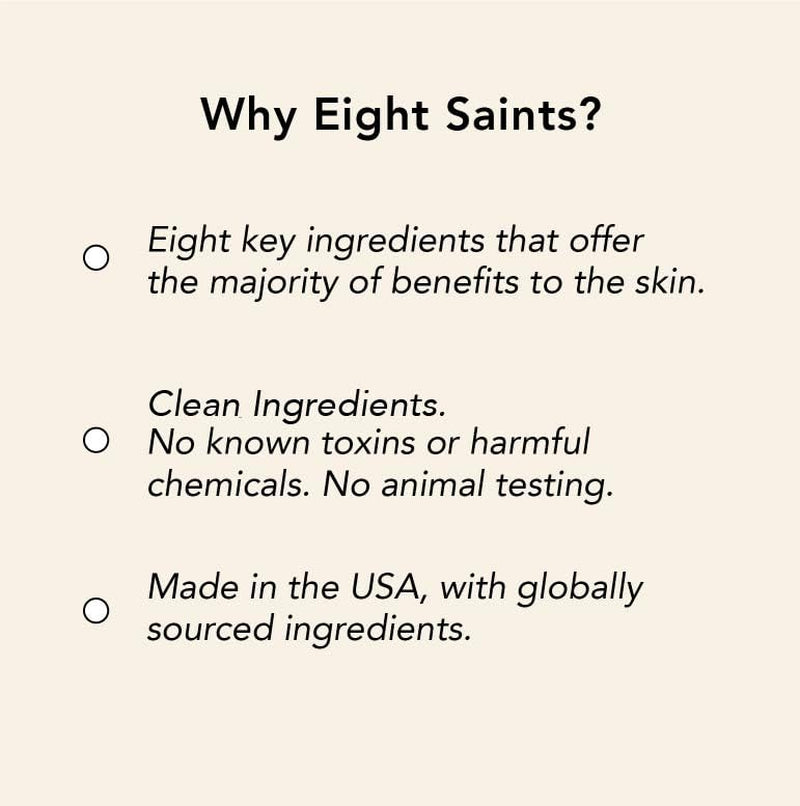 Eight Saints Vitamin C Serum for Face, anti Aging Facial Serum, Hyaluronic Acid, Vitamin E, Aloe Vera and Jojoba Oil, Hydrating & Brightening Serum for Dark Spots, Fine Lines and Wrinkles, 1Oz