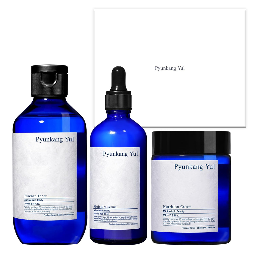 Pyunkang Yul PKY Barrier Line Skincare Gift Set, Holiday Essentials for Moisturizing & Nourishing, Toner, Serum & Face Cream, Ideal for Gifting (3-Item Set)