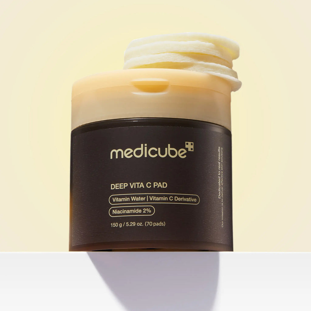 [Medicube] Deep Vita C Facial Pads I 500,000PPM of Vitamin Water & 3 Types of Vitamin | (70 Sheets)