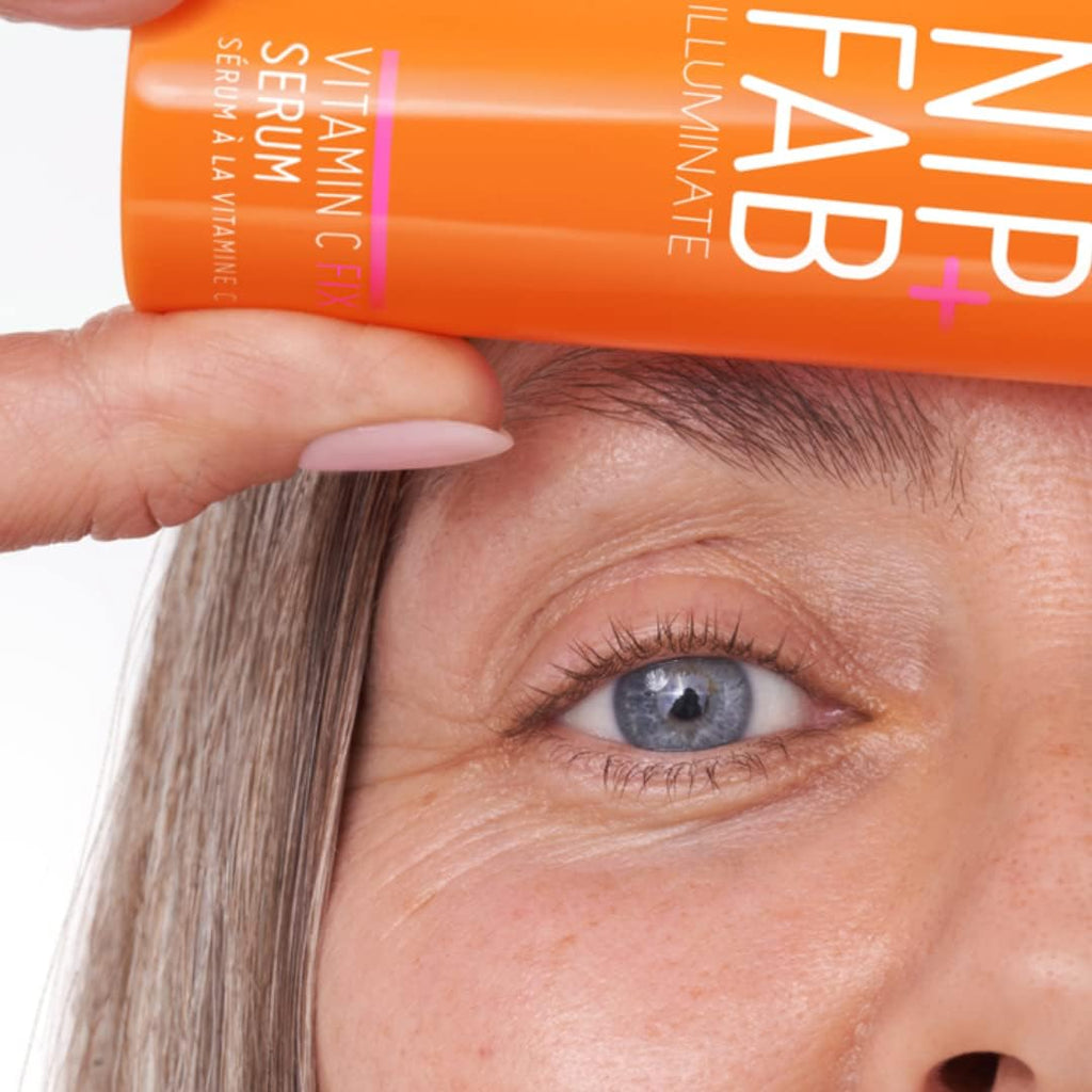Nip + Fab Vitamin C Fix Serum for Face with Carrot Oil and Acai Berry Extract, Antioxidant for Skin Brightening and Toning, 1.7 Fl Oz