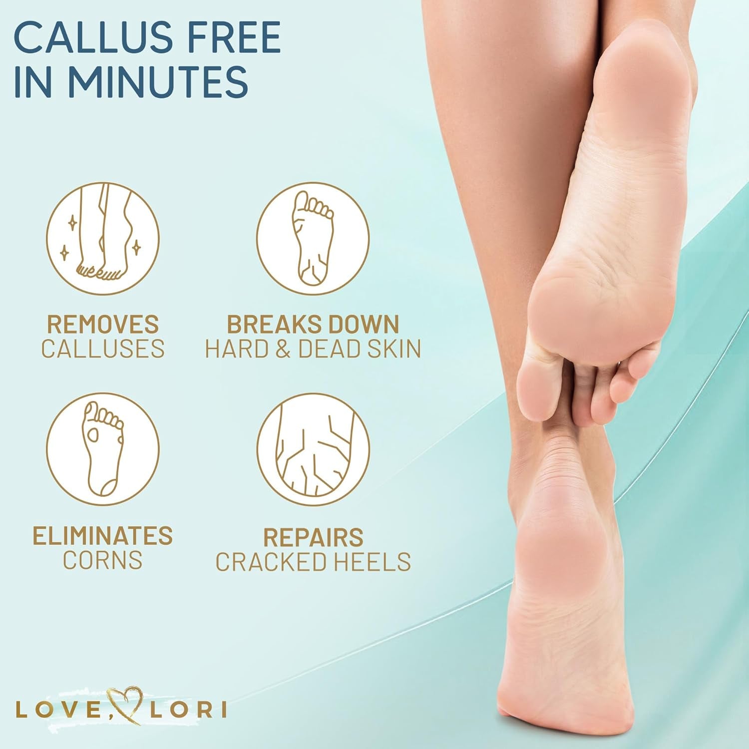 Callus Remover for Feet (Extra Strength) Foot Callus Remover Gel - Pedicure Tools for Feet Scrubber – Foot Care Spa Essentials, 6Oz
