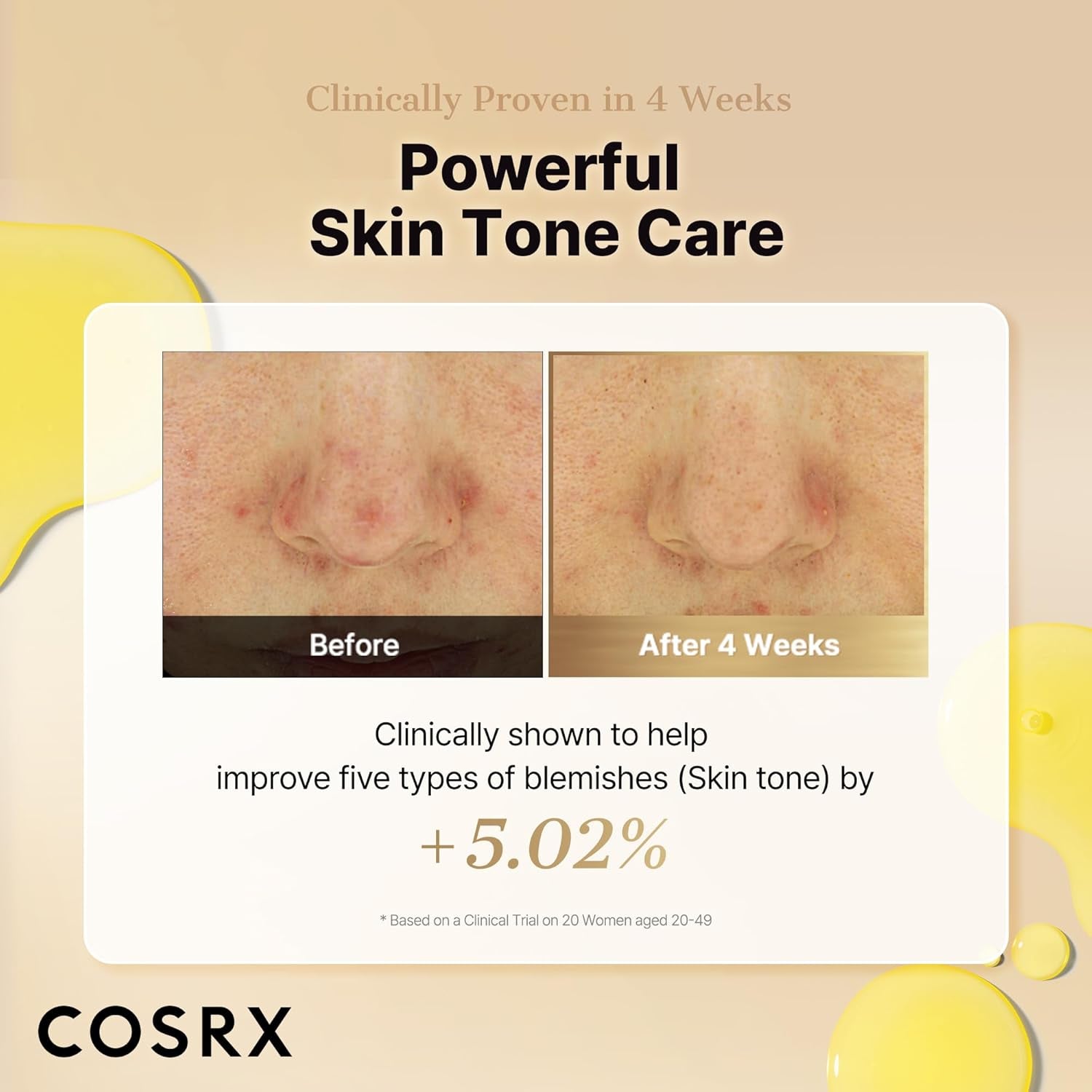 COSRX Advanced Pure Vitamin C 23% Serum with Vitamin E & Glutathione, Korean Vitamin C Serum for Fine Lines, Uneven Skin Tone & Dull Skin, 0.7Oz, Korean Skin Care, Mothers Day Gifts for Mom & Wife