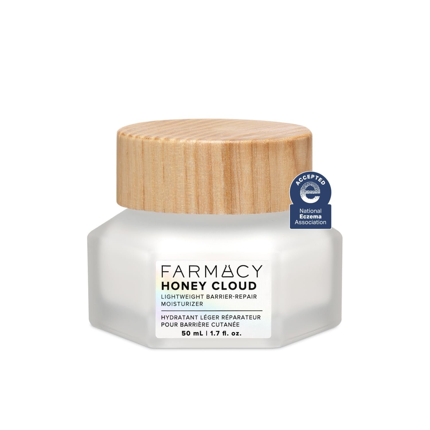 Farmacy Ceramide Face Moisturizer - Honey Halo Ultra Hydrating Facial Moisturizer with Buckwheat Honey + Ceramides - Helps Restore Barrier + Replenish Dryness - Plumping Skin Care for Dry Skin (50Ml)